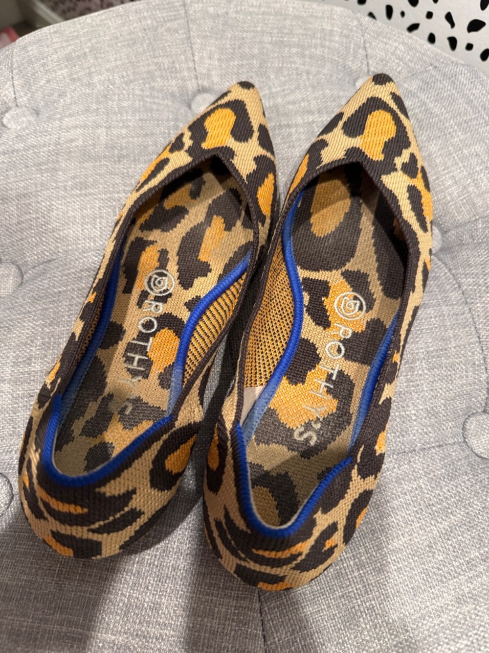 Rothy’s The Point Flat In Leopard Size 7